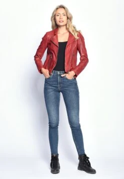 Maze Leren Jassen Tussenjas Ibiza Dames Rood -Winterkledingwinkel Voor Dames b81c0e0f49f7919b93faf35f7fdaa0f8