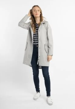 Schmuddelwedda Regenmantels Functionele Mantel Dames Lichtgrijs -Winterkledingwinkel Voor Dames bacad80fe7e8751c8567adabecfbfede