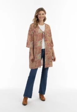 Ponchos & Kimonos Kimono Dames Beige -Winterkledingwinkel Voor Dames bbeab099773ad458528e1ce02eae7e1b