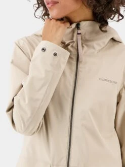 DIDRIKSONS Regenjassen Functionele Jas FOLKA Dames Beige -Winterkledingwinkel Voor Dames c01083f78fbc5272858c5746029d1611