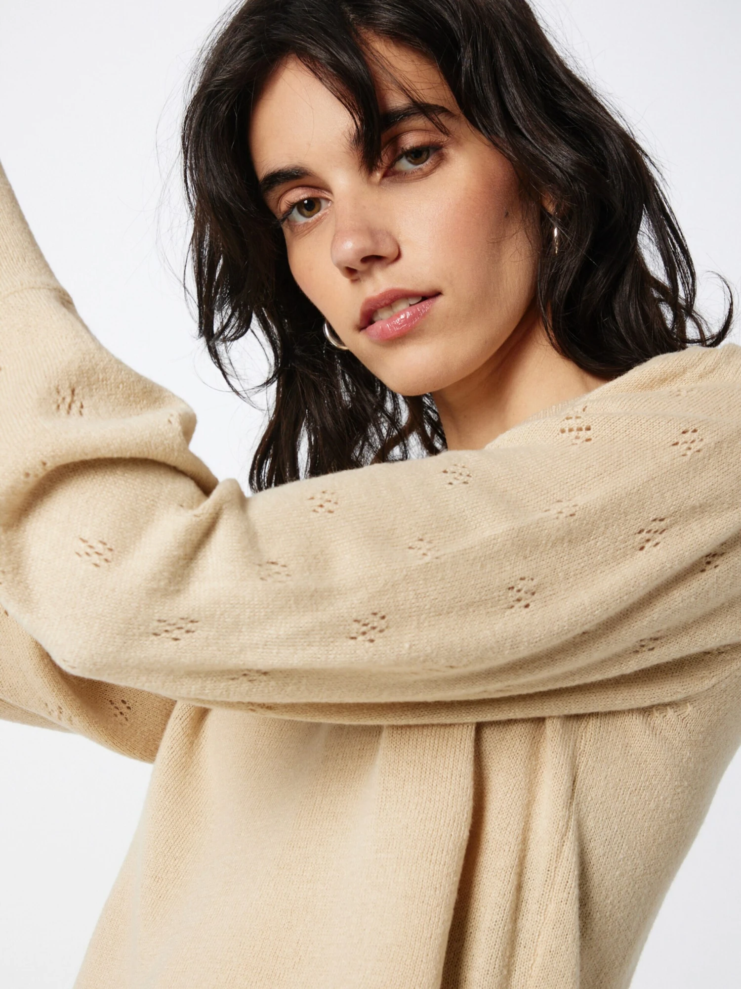 Vila Fijngebreide Truien Trui Ava Dames Beige 4 Vila Fijngebreide Truien Trui Ava Dames Beige - Afbeelding 2