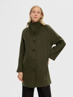 Selected Femme Wollen Mantels Tussenmantel Dames Spar -Winterkledingwinkel Voor Dames c1f5248090471695e8e6a6439b8b3b39