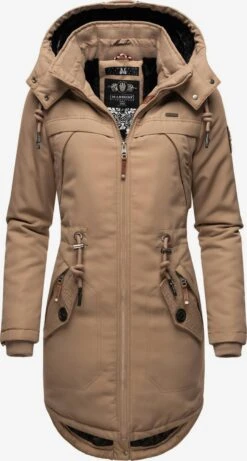 Marikoo Parkas Winterparka Kamii Dames Lichtbruin