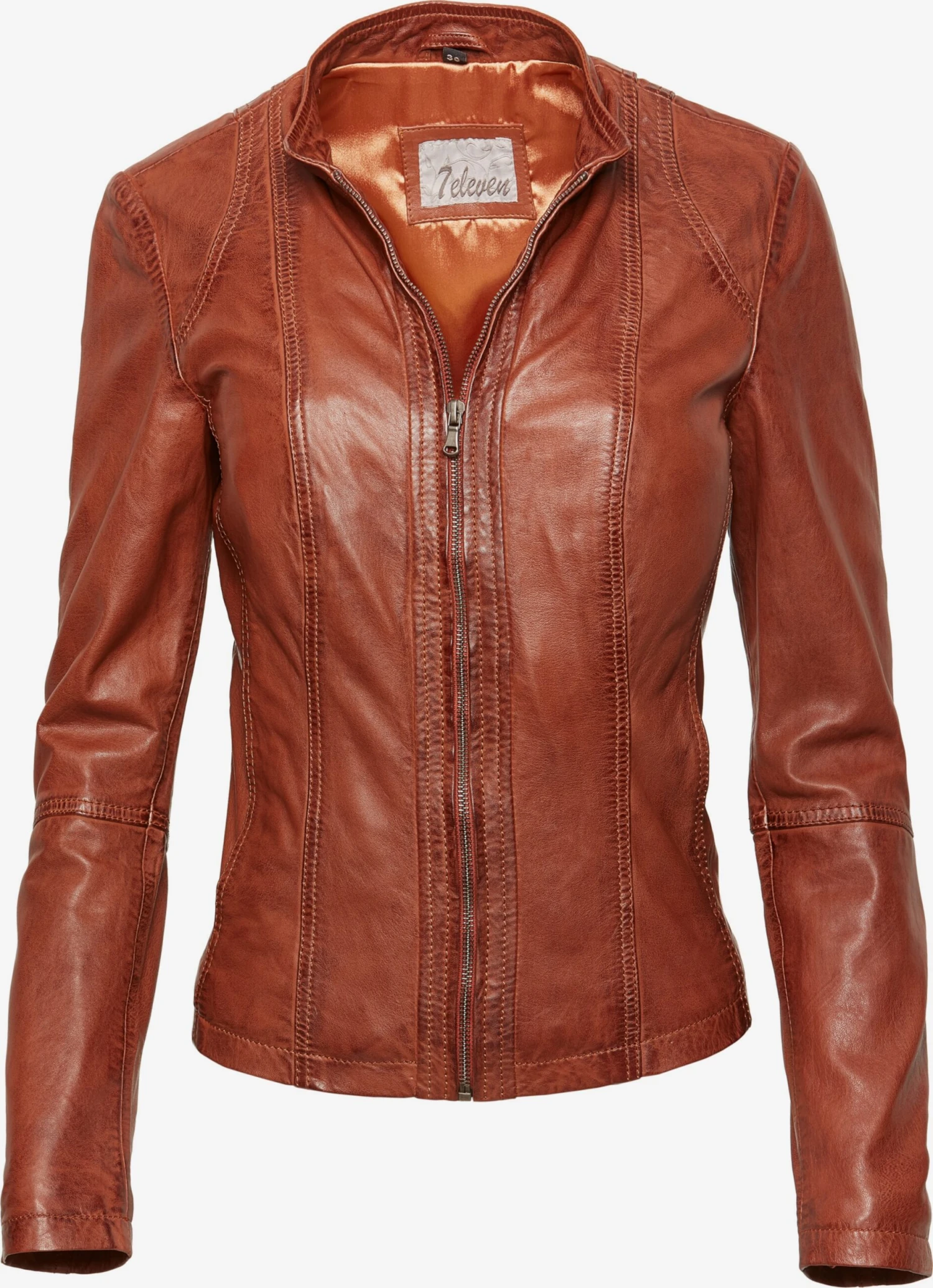 Leren Jassen Tussenjas Dames Roestbruin 3 Leren Jassen Tussenjas Dames Roestbruin