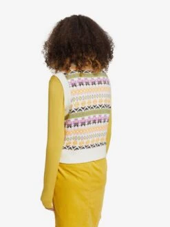 ESPRIT Truien Zonder Mouwen Trui Dames Offwhite -Winterkledingwinkel Voor Dames c6121ec940ad4e209ec930028db9724f