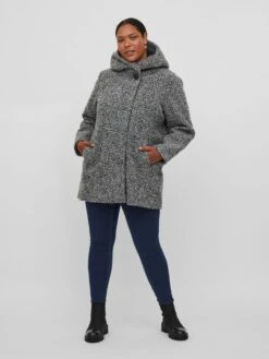 Korte Mantels Tussenmantel Dames Grijs Gemêleerd -Winterkledingwinkel Voor Dames c77cbc232b36fe7e3f774e53c505b424