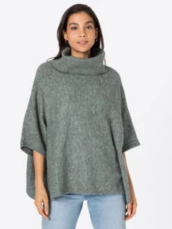 ONLY Ponchos & Kimonos Cape STAY Dames Groen -Winterkledingwinkel Voor Dames c84753c618cf059f4e22ee8c564c6798