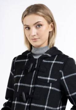 Duffelcoats Tussenmantel Dames Zwart -Winterkledingwinkel Voor Dames ca05acf251ee85da55f8c21d7a78066f