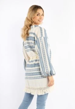 IZIA Ponchos & Kimonos Kimono Dames Marine -Winterkledingwinkel Voor Dames cb297deffb7d6dd2583a8deca9a416b1