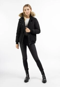 DreiMaster Vintage Winterjassen Winterjas Dames Zwart -Winterkledingwinkel Voor Dames cd1efc963cbcff0c3a1bf770c8651308