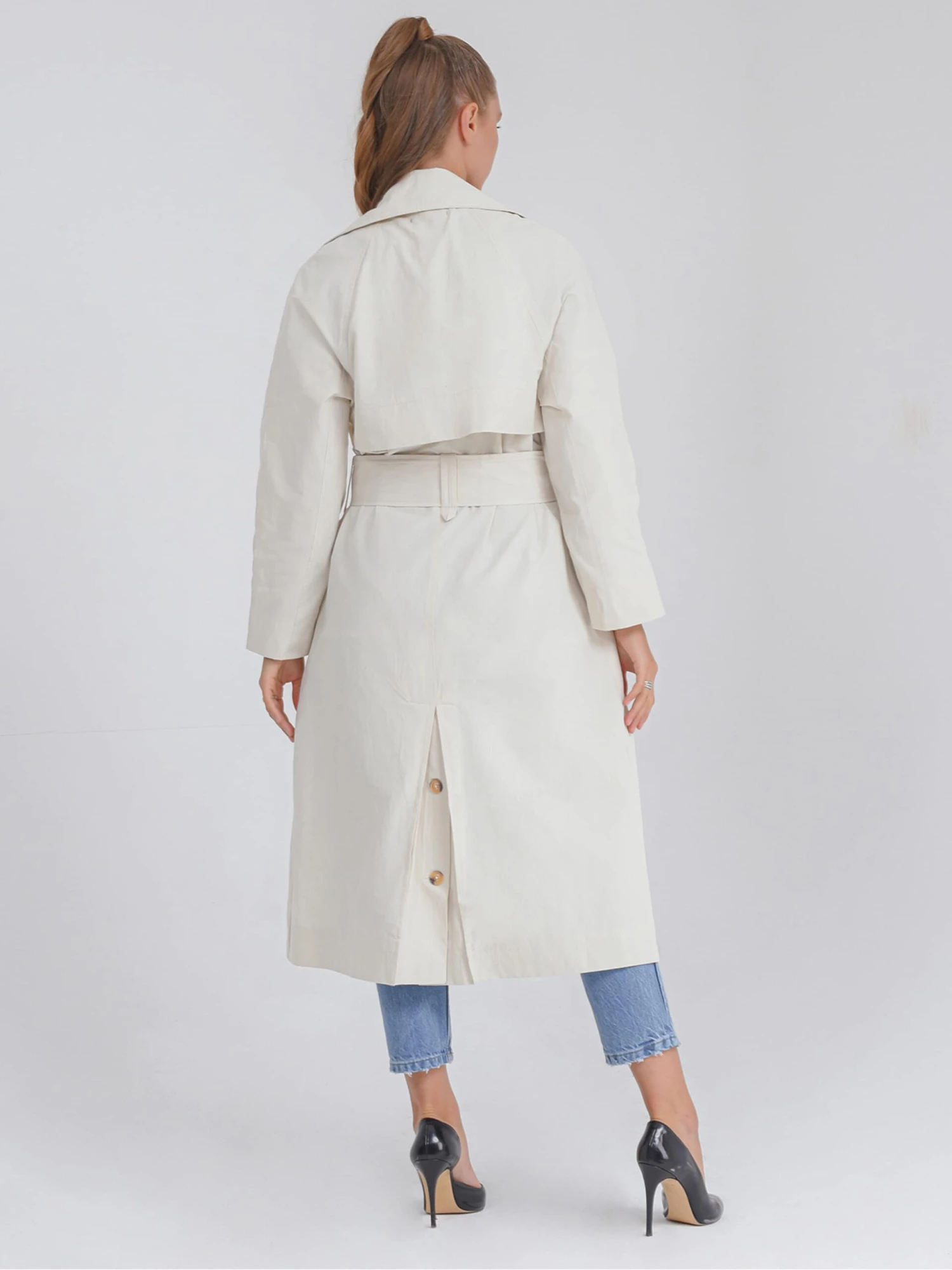 Trenchcoats Tussenmantel Ute Dames Beige 8 Trenchcoats Tussenmantel Ute Dames Beige - Afbeelding 6