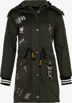 Cipo & Baxx Parkas Tussenparka Dames Kaki