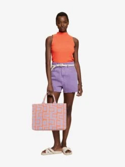 ESPRIT Truien Zonder Mouwen Trui Dames Oranje -Winterkledingwinkel Voor Dames d027d731bcfd4f85fba33a599908ff5e