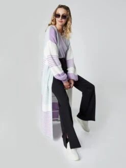 Lange Vesten Gebreide Mantel May Dames Gemengde Kleuren -Winterkledingwinkel Voor Dames d02d6f314c1b90f4cf9c3126a368e911