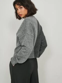 NA-KD Fijngebreide Truien Trui Dames Grijs Gemêleerd -Winterkledingwinkel Voor Dames d4350a0cce43d26857c2aac08294a4b3
