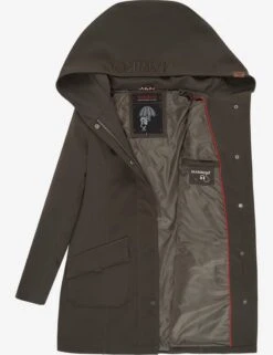 Marikoo Regenmantels Functionele Mantel Mayleen Dames Bruin -Winterkledingwinkel Voor Dames d4b902e800c34705af71cb20f6a61998