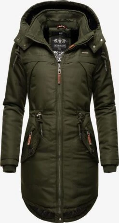 Marikoo Parkas Winterparka Kamii Dames Olijfgroen
