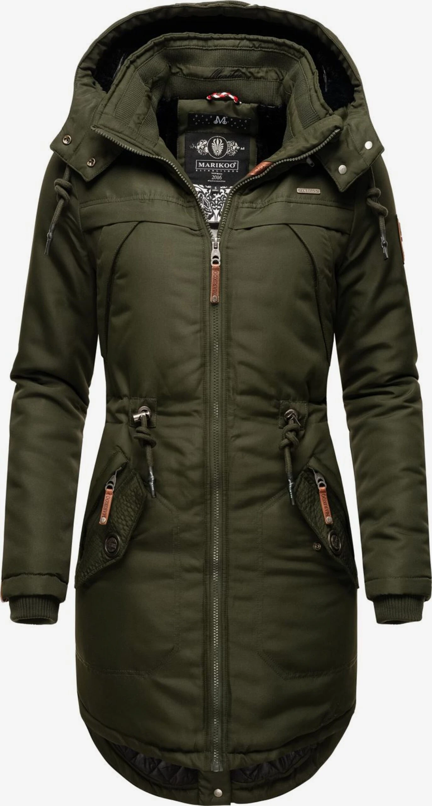 Marikoo Parkas Winterparka Kamii Dames Olijfgroen