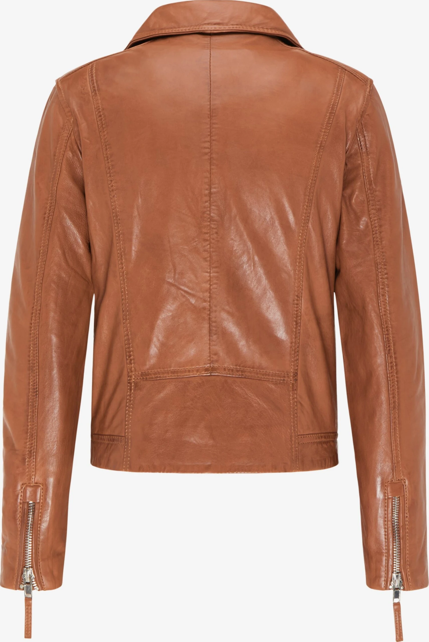 Mustang Leren Jassen Tussenjas Dames Karamel 4 Mustang Leren Jassen Tussenjas Dames Karamel - Afbeelding 2