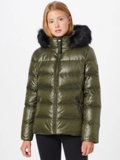Calvin Klein Donsjassen Winterjas Dames Olijfgroen -Winterkledingwinkel Voor Dames e176743daa1672b5c96732d7d1aa0724