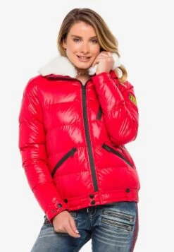 Cipo & Baxx Gewatteerde Jassen Winterjas Spark Dames Rood -Winterkledingwinkel Voor Dames e17f222c2ffef5d84ca34e5e33c2bfba