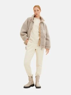 TOM TAILOR Denim Basic Truien Trui Dames Crème -Winterkledingwinkel Voor Dames e6018cfd832db6a68df44080f6d450b0