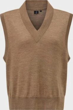 Lexington Truien Zonder Mouwen Trui Audrina Dames Lichtbruin