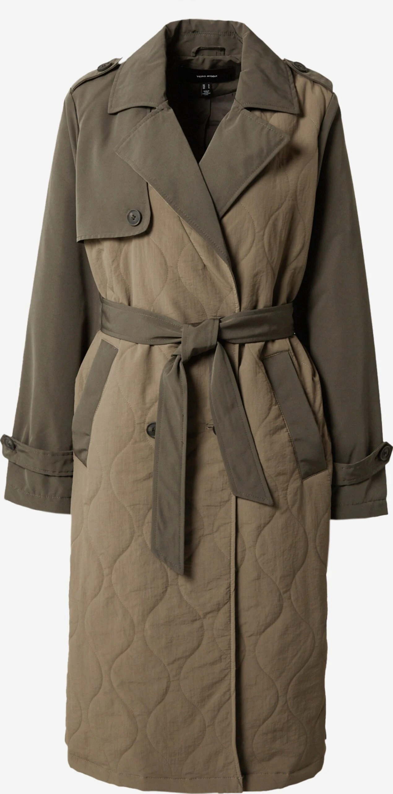 Vero Moda Trenchcoats Tussenmantel SUTTON Dames Kaki / Olijfgroen 3 Vero Moda Trenchcoats Tussenmantel SUTTON Dames Kaki / Olijfgroen