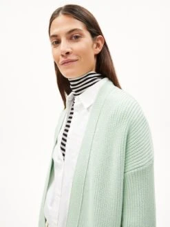 Armedangels Vesten Gebreid Vest Akima Dames Mintgroen -Winterkledingwinkel Voor Dames ea098df059f22f8a332ca0ab3f93d5c8