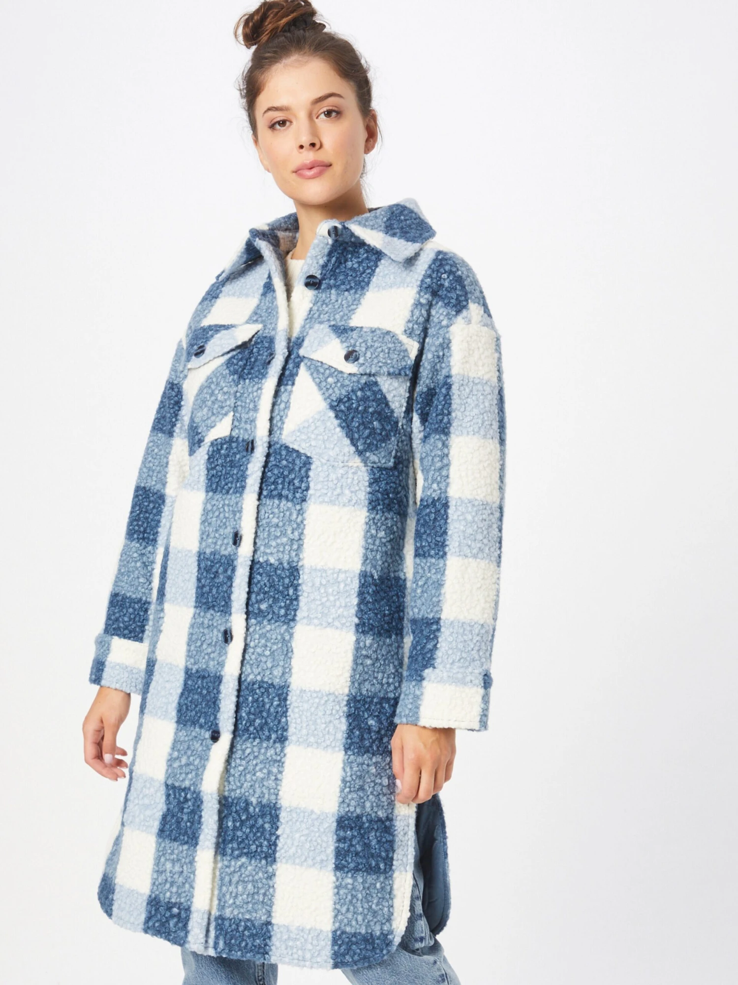 Rich&royal Tussenmantels Tussenmantel Dames Marine / Lichtblauw 4 Rich&royal Tussenmantels Tussenmantel Dames Marine / Lichtblauw - Afbeelding 2