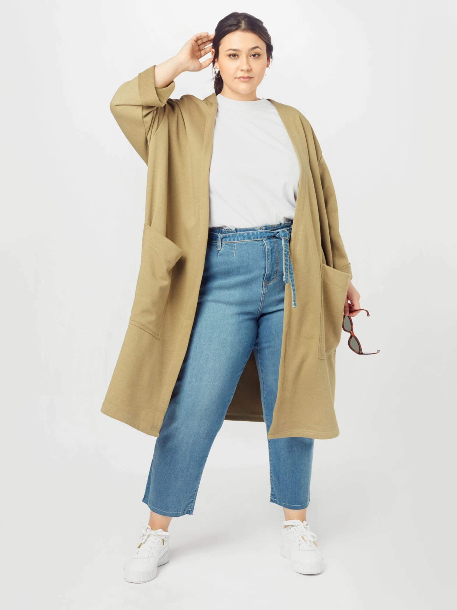 URBAN CLASSICS Vesten Gebreid Vest Dames Kaki 7 URBAN CLASSICS Vesten Gebreid Vest Dames Kaki - Afbeelding 5