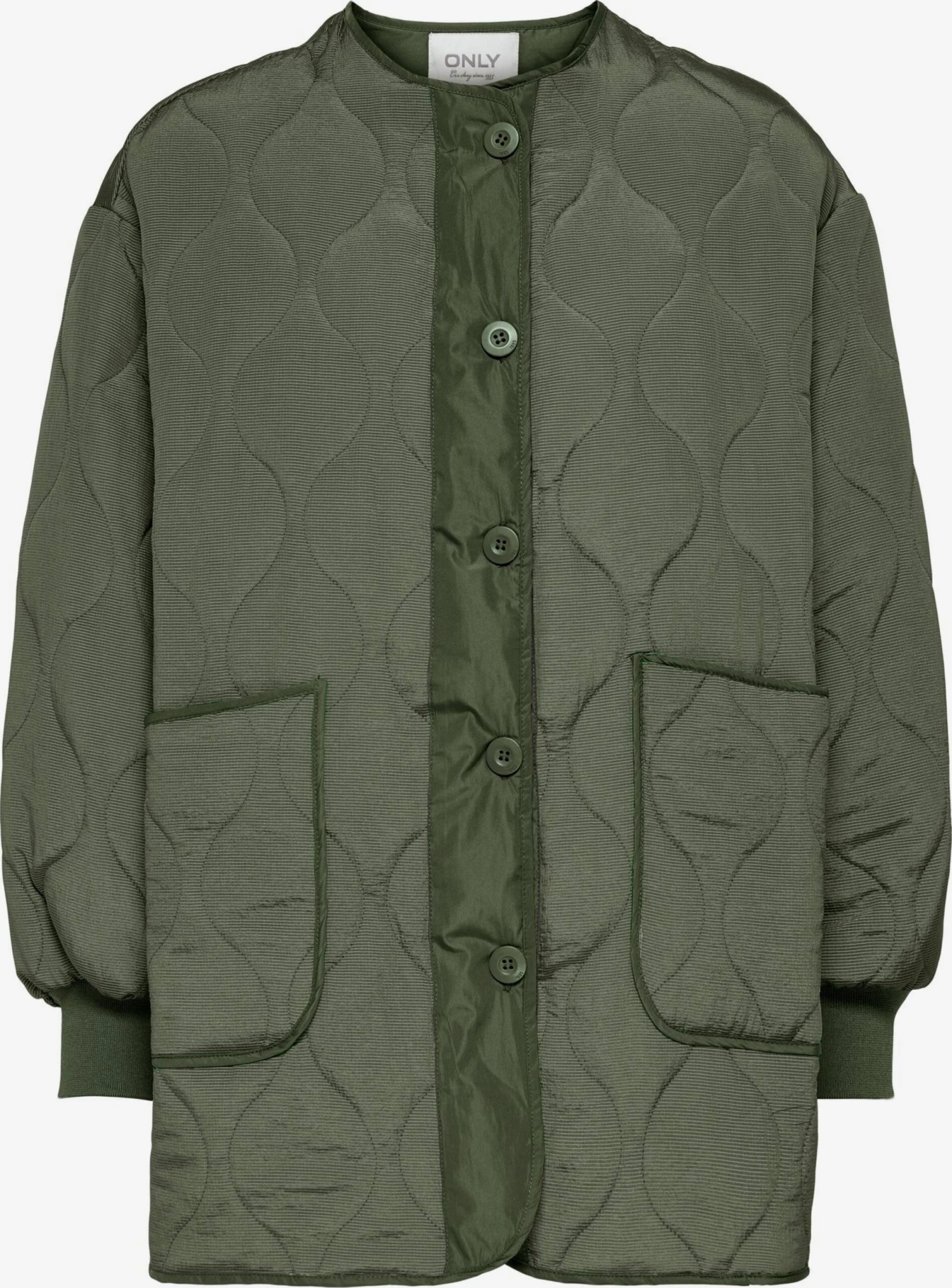 ONLY Tussenjassen Tussenjas JUNG Dames Kaki 3 ONLY Tussenjassen Tussenjas JUNG Dames Kaki