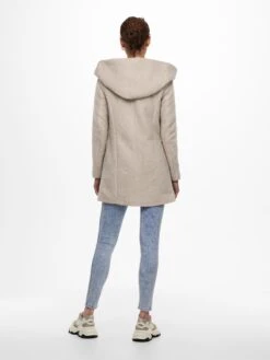 ONLY Korte Mantels Tussenmantel Sedona Dames Beige Gemêleerd -Winterkledingwinkel Voor Dames ee6fface2bbe8afef14692cad1182e42