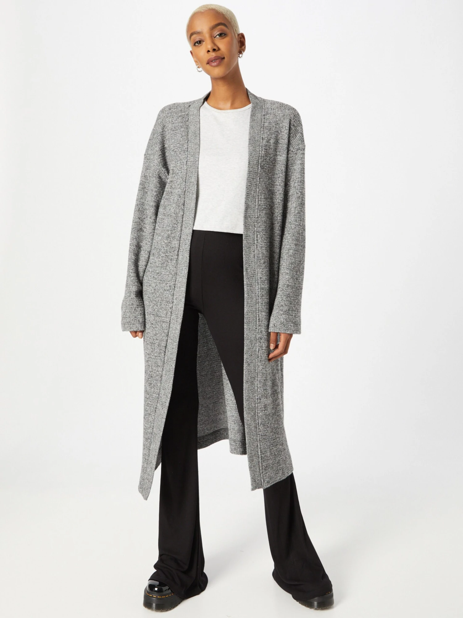 ESPRIT Lange Vesten Gebreide Mantel Dames Donkergrijs 5 ESPRIT Lange Vesten Gebreide Mantel Dames Donkergrijs - Afbeelding 3