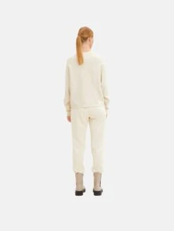 TOM TAILOR Denim Basic Truien Trui Dames Crème -Winterkledingwinkel Voor Dames eeadbcca8d04f625214a3feb25bdadb5