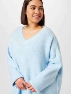 Oversized Truien Oversized Trui Dames Lichtblauw -Winterkledingwinkel Voor Dames f1e12484b75f68b4acc9de9aac692287