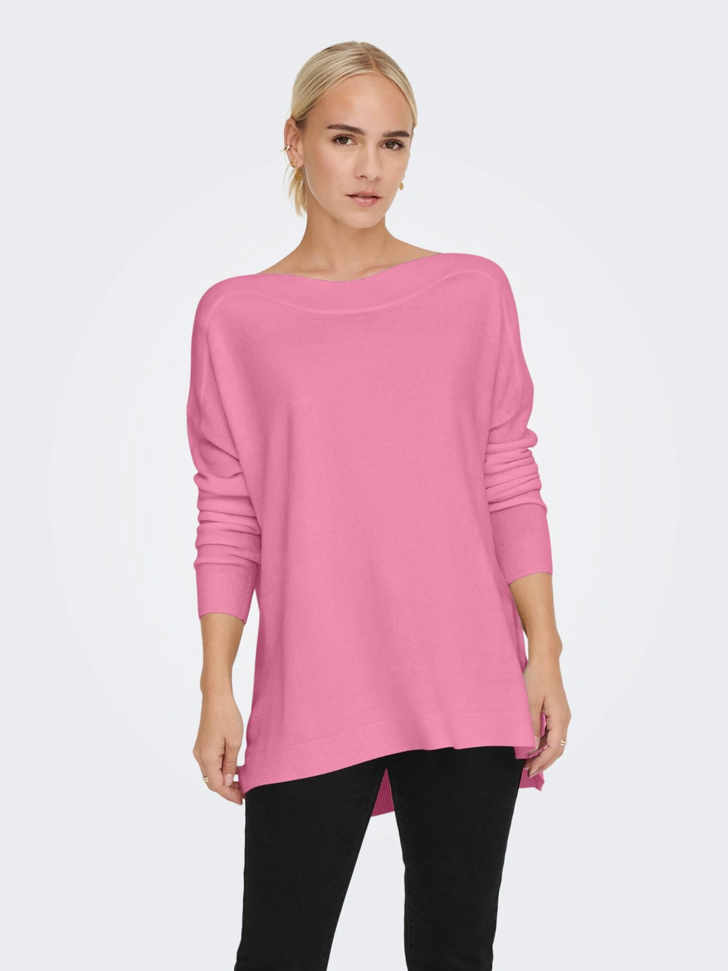 ONLY Basic Truien Trui Amalia Dames Pink 5 ONLY Basic Truien Trui Amalia Dames Pink - Afbeelding 3
