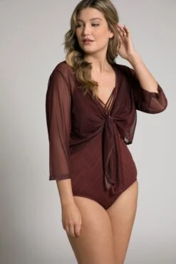 Ulla Popken Boleros Bolero Dames Bordeaux -Winterkledingwinkel Voor Dames f254a5d21580563ab673d575610959ca