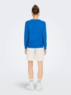 ONLY Basic Truien Trui Dames Blauw -Winterkledingwinkel Voor Dames f28f3c26c0cdd010ab0185de5f513340