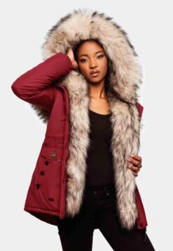Navahoo Parkas Winterparka Sweety Dames Rood -Winterkledingwinkel Voor Dames f3068bd37425ce1f792e1615e8eeaa92