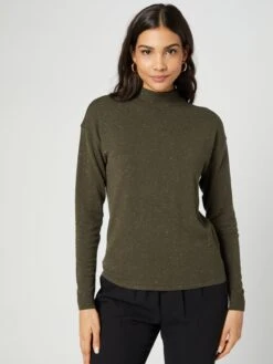 Basic Truien Trui Julia Dames Kaki -Winterkledingwinkel Voor Dames f43a86459079a52e954e2bf2d41565a4