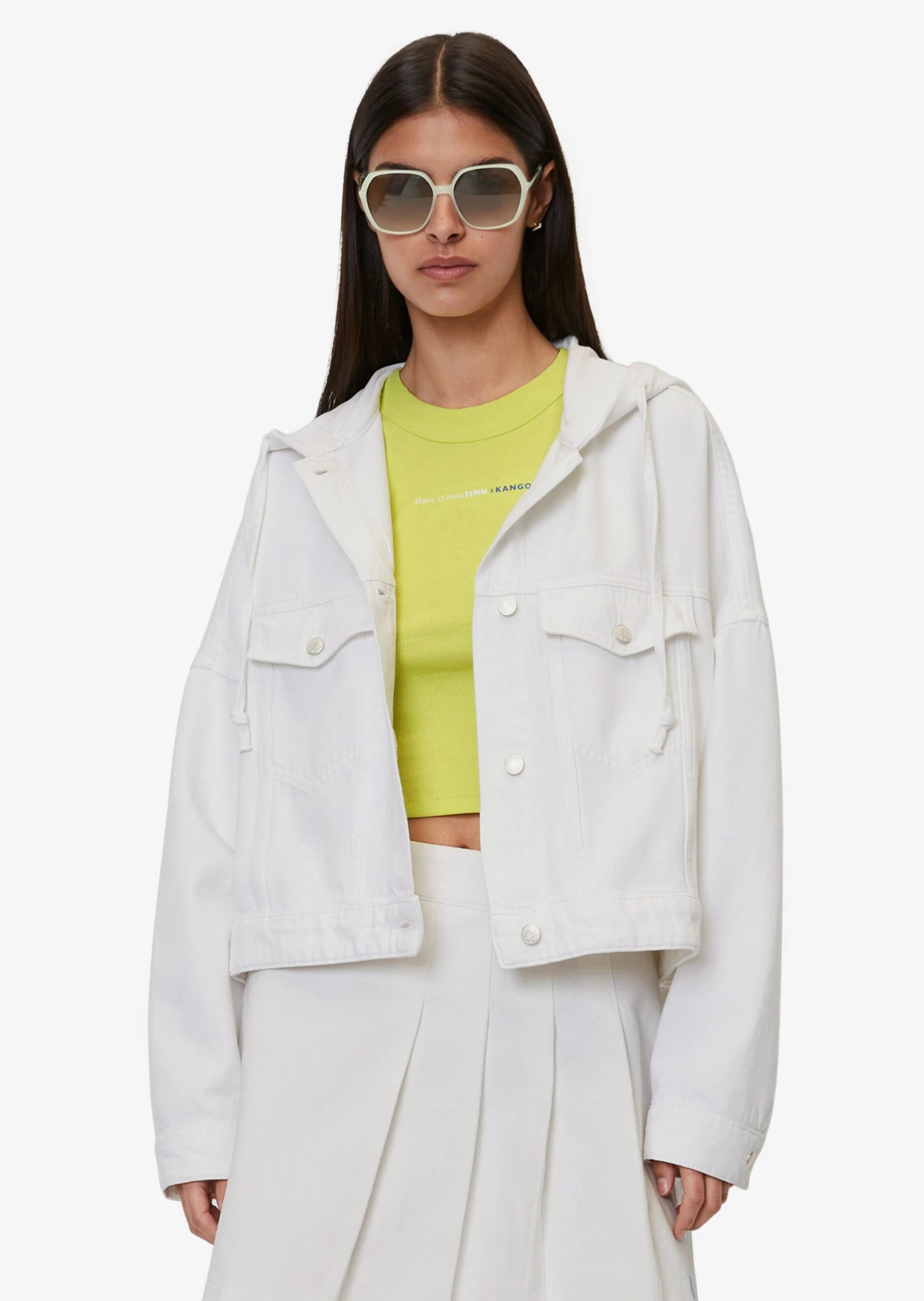 Marc O'Polo DENIM Spijkerjasjes Tussenjas Dames Wit 4 Marc O'Polo DENIM Spijkerjasjes Tussenjas Dames Wit - Afbeelding 2