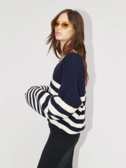 Fijngebreide Truien Trui Violetta Dames Donkerblauw -Winterkledingwinkel Voor Dames f4d073e34ac5711f5ea78cf0ff52c12e