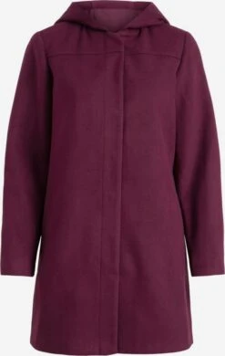 Vila Korte Mantels Tussenmantel Dames Bordeaux