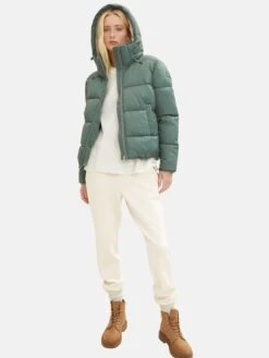 TOM TAILOR Denim Winterjassen Winterjas Dames Groen -Winterkledingwinkel Voor Dames f850a0ec7838b6e9336bac83b6849c3c