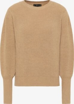 Faina Fijngebreide Truien Trui Tylin Dames Sand