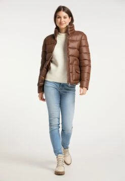 MyMO Winterjassen Winterjas Dames Bruin -Winterkledingwinkel Voor Dames f9be7a3a2a2041a65cc5db615f8d7b99