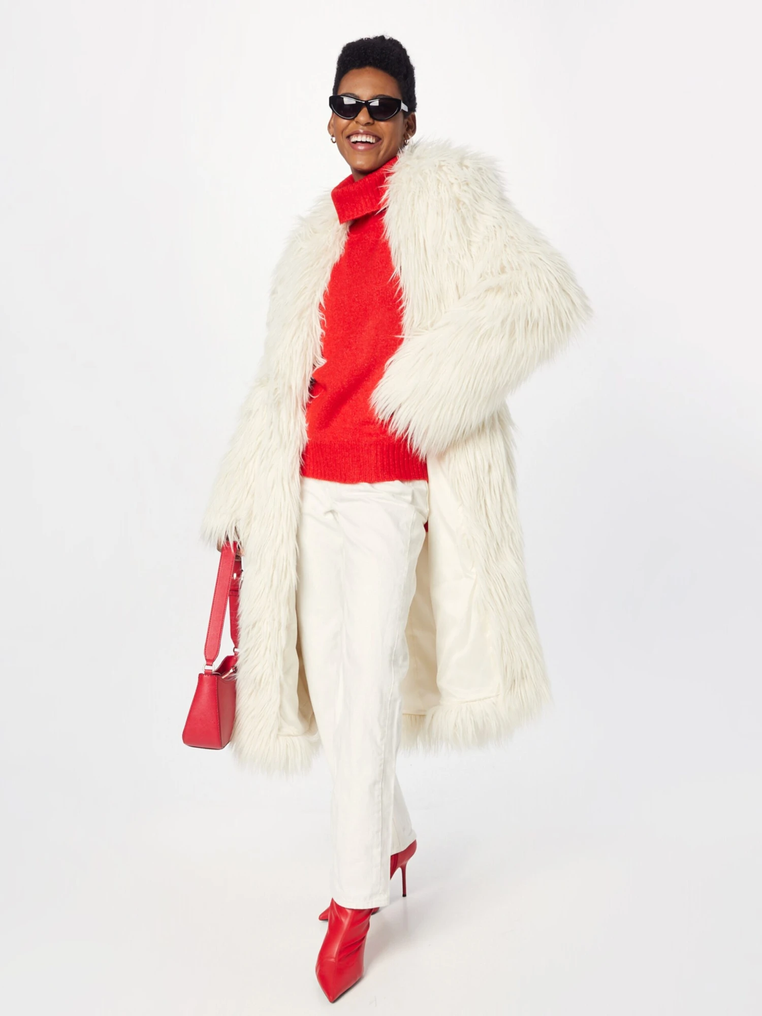 ESPRIT Coltruien Trui Dames Oranjerood 6 ESPRIT Coltruien Trui Dames Oranjerood - Afbeelding 4