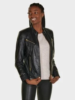 Leren Jassen Tussenjas Bella Dames Zwart -Winterkledingwinkel Voor Dames fe2b6632bcd8a2908876578663da9dd2