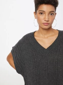 ONLY Lange Truien Trui CLARIS Dames Basaltgrijs -Winterkledingwinkel Voor Dames fe2faeb6bbe64aca7d8d3e97f571e3ce